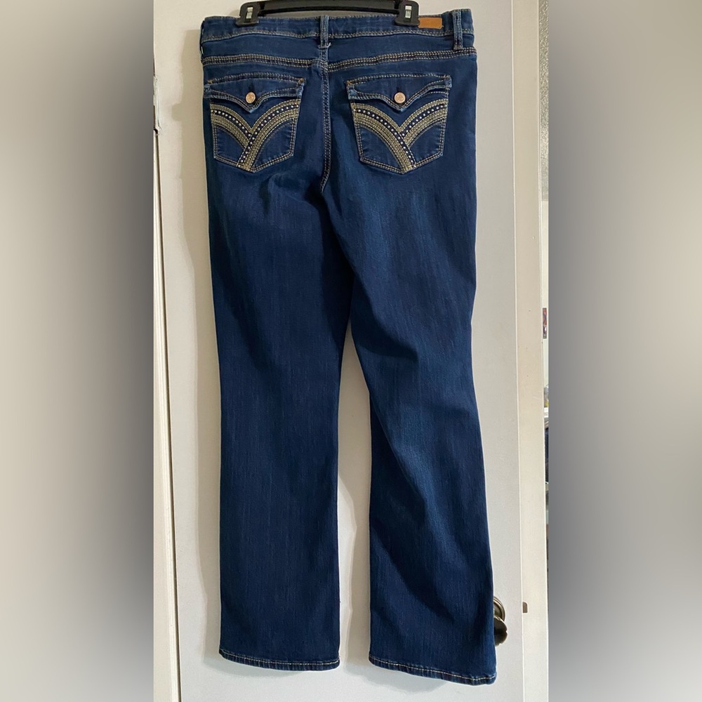 Seven7 Rocker Slim Boot Jeans in Deep Indigo - Picture 3 of 11